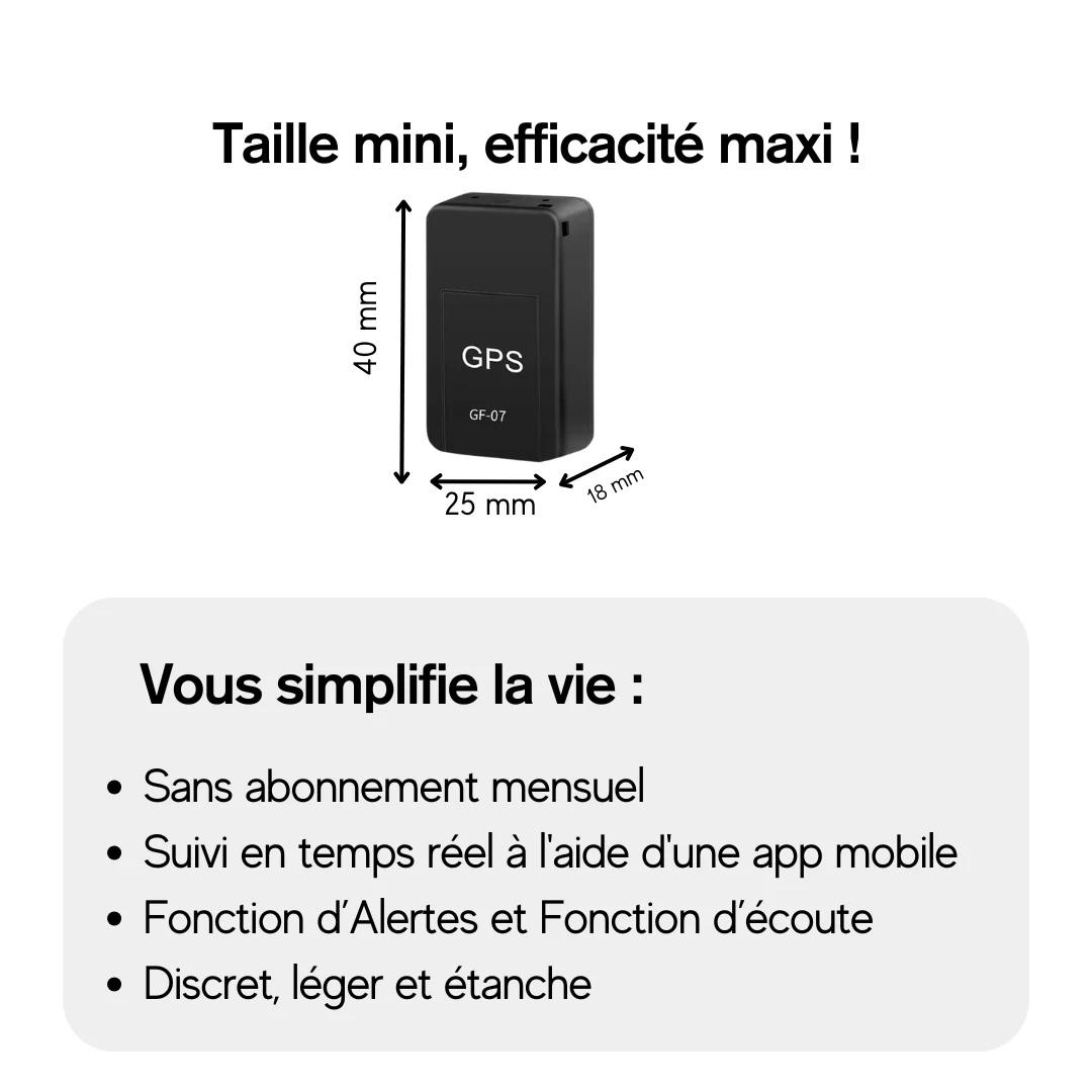 AutoTrac™ Traceur GPS Voiture Sans Abonnement